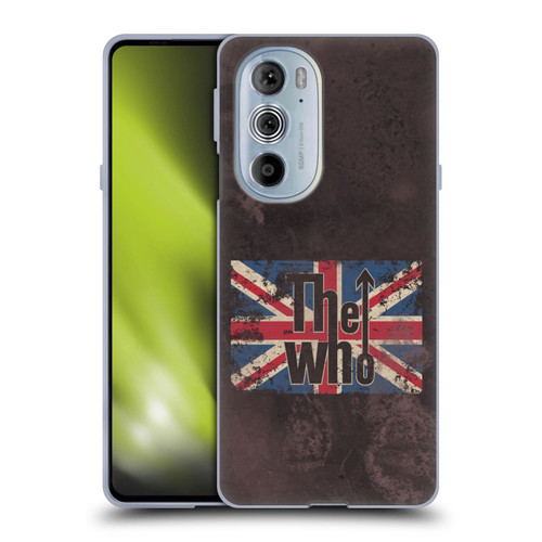 The Who Band Art Union Jack Distressed Look Soft Gel Case for Motorola Edge X30