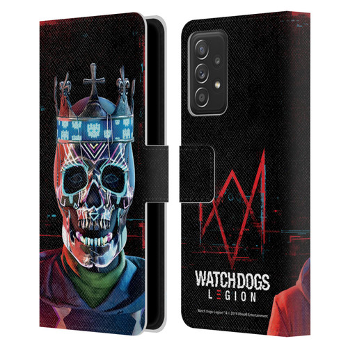 Watch Dogs Legion Key Art Ded Sec Leather Book Wallet Case Cover For Samsung Galaxy A52 / A52s / 5G (2021)