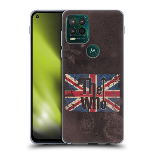 The Who Band Art Union Jack Distressed Look Soft Gel Case for Motorola Moto G Stylus 5G 2021
