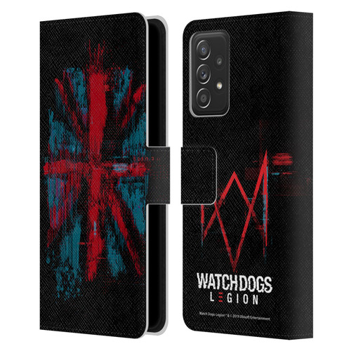 Watch Dogs Legion Key Art Flag Glitch Leather Book Wallet Case Cover For Samsung Galaxy A53 5G (2022)