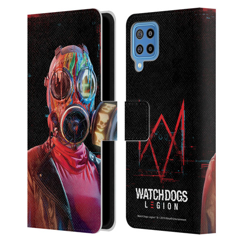 Watch Dogs Legion Key Art Alpha2zero Leather Book Wallet Case Cover For Samsung Galaxy F22 (2021)