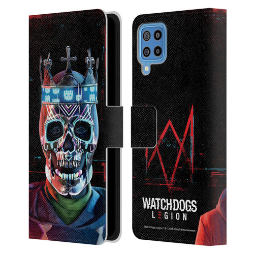 Watch Dogs Legion Key Art Ded Sec Leather Book Wallet Case Cover For Samsung Galaxy F22 (2021)