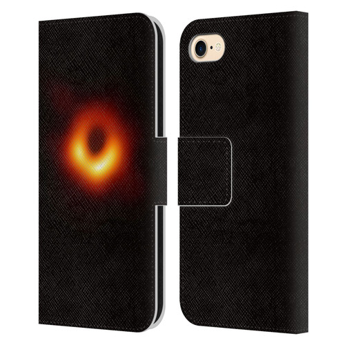 Cosmo18 Space 2 Black Hole Leather Book Wallet Case Cover For Apple iPhone 7 / 8 / SE 2020 & 2022