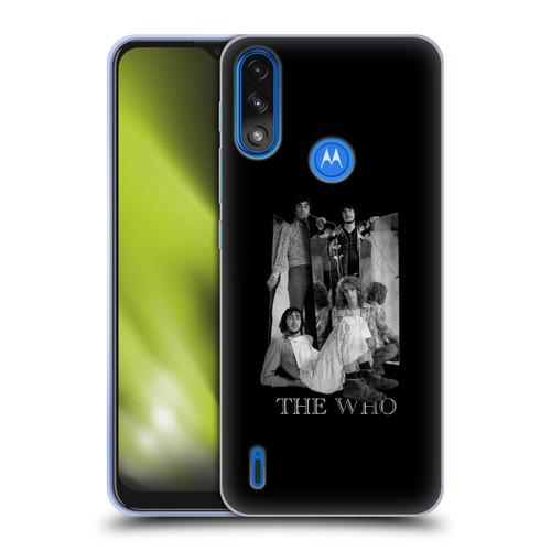 The Who Band Art Mirror Mono Distress Soft Gel Case for Motorola Moto E7 Power / Moto E7i Power