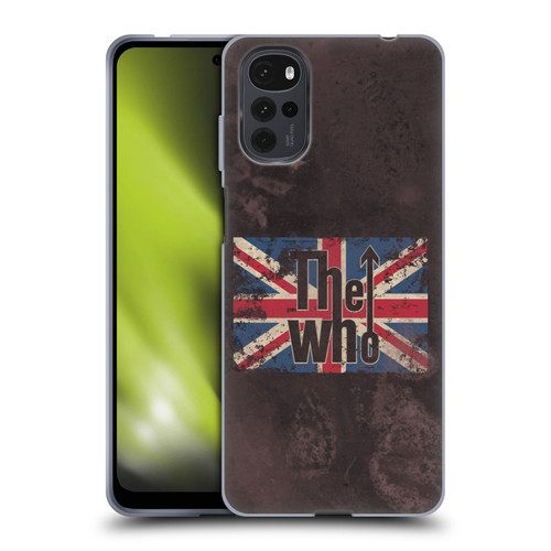 The Who Band Art Union Jack Distressed Look Soft Gel Case for Motorola Moto G22