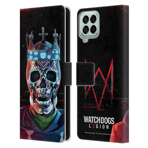 Watch Dogs Legion Key Art Ded Sec Leather Book Wallet Case Cover For Samsung Galaxy M33 (2022)