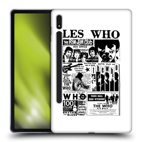 The Who Band Art Les Who Soft Gel Case for Samsung Galaxy Tab S8