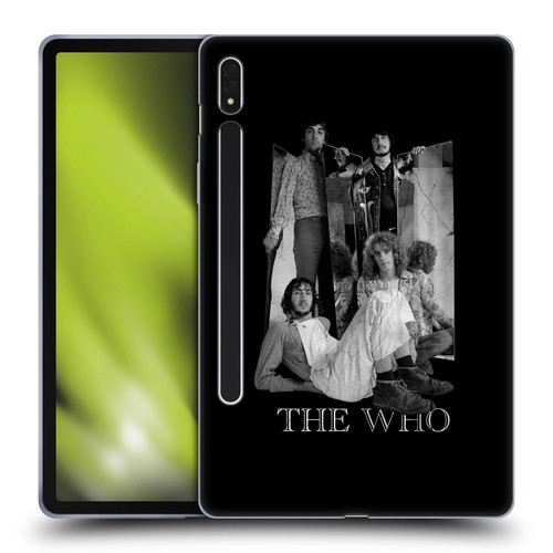 The Who Band Art Mirror Mono Distress Soft Gel Case for Samsung Galaxy Tab S8