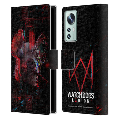 Watch Dogs Legion Key Art Pig Head Glitch Leather Book Wallet Case Cover For Xiaomi 12