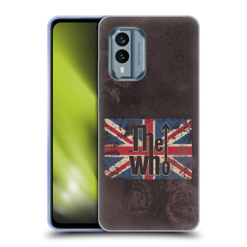 The Who Band Art Union Jack Distressed Look Soft Gel Case for Nokia X30