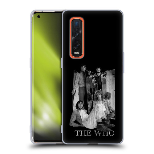 The Who Band Art Mirror Mono Distress Soft Gel Case for OPPO Find X2 Pro 5G