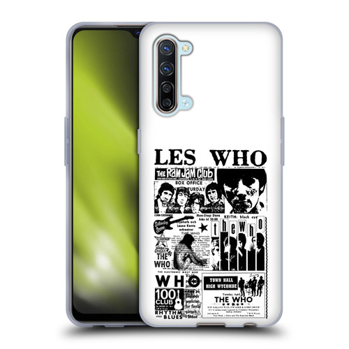 The Who Band Art Les Who Soft Gel Case for OPPO Find X2 Lite 5G