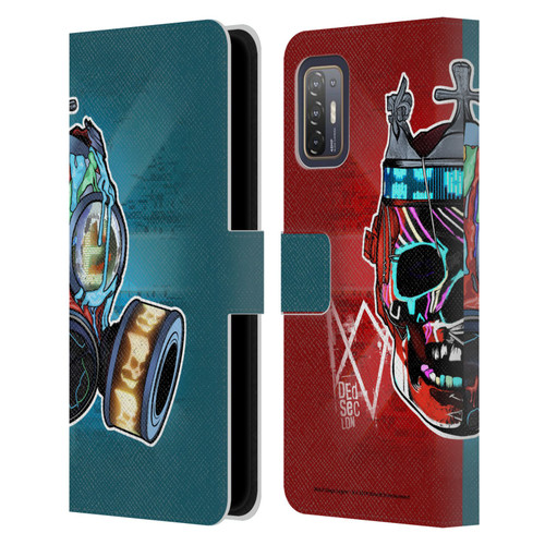Watch Dogs Legion Street Art Flag Leather Book Wallet Case Cover For HTC Desire 21 Pro 5G