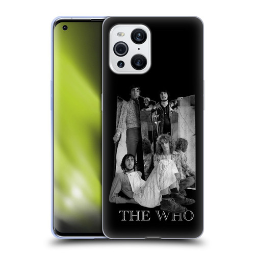 The Who Band Art Mirror Mono Distress Soft Gel Case for OPPO Find X3 / Pro