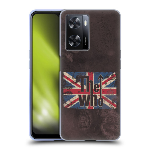 The Who Band Art Union Jack Distressed Look Soft Gel Case for OPPO A57s