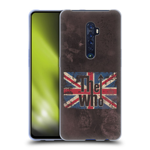 The Who Band Art Union Jack Distressed Look Soft Gel Case for OPPO Reno 2