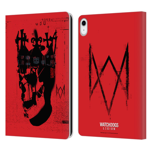 Watch Dogs Legion Street Art Ded Sec Skull Leather Book Wallet Case Cover For Apple iPad 10.9 2022/2025