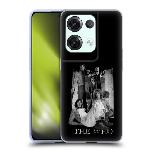 The Who Band Art Mirror Mono Distress Soft Gel Case for OPPO Reno8 Pro