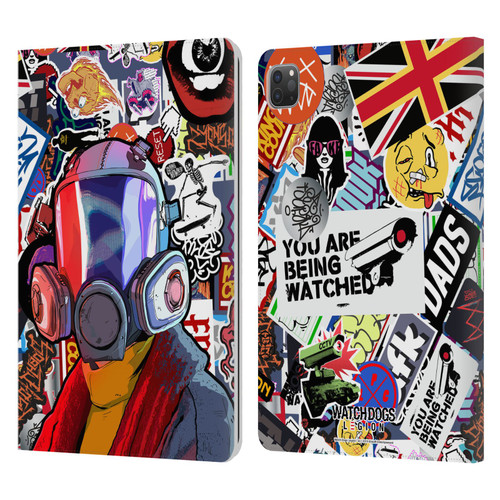 Watch Dogs Legion Street Art Granny Stickerbomb Leather Book Wallet Case Cover For Apple iPad Pro 11 2020 / 2021 / 2022