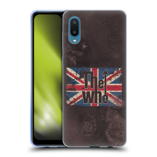 The Who Band Art Union Jack Distressed Look Soft Gel Case for Samsung Galaxy A02/M02 (2021)