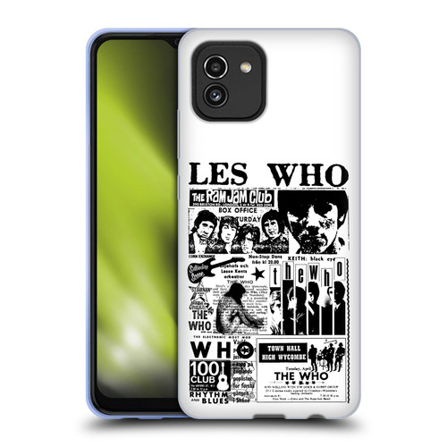 The Who Band Art Les Who Soft Gel Case for Samsung Galaxy A03 (2021)