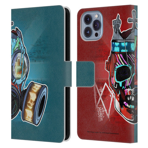 Watch Dogs Legion Street Art Flag Leather Book Wallet Case Cover For Apple iPhone 14