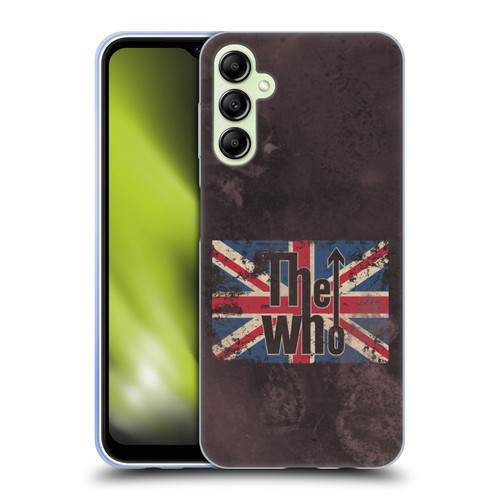 The Who Band Art Union Jack Distressed Look Soft Gel Case for Samsung Galaxy A14 5G