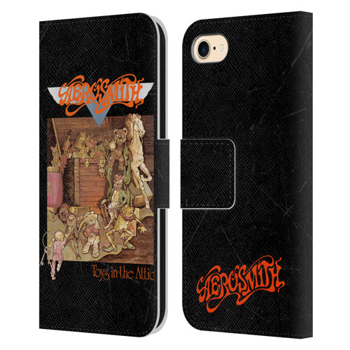 Aerosmith Classics Toys In The Attic Leather Book Wallet Case Cover For Apple iPhone 7 / 8 / SE 2020 & 2022