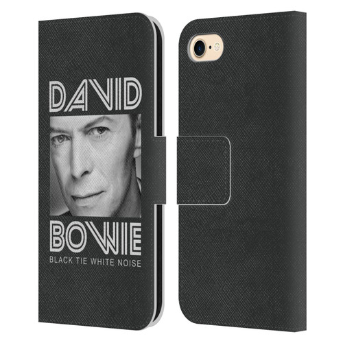 David Bowie Album Art Black Tie Leather Book Wallet Case Cover For Apple iPhone 7 / 8 / SE 2020 & 2022