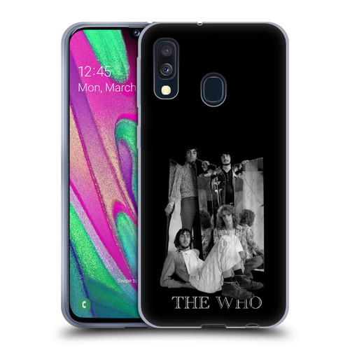 The Who Band Art Mirror Mono Distress Soft Gel Case for Samsung Galaxy A40 (2019)