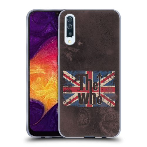 The Who Band Art Union Jack Distressed Look Soft Gel Case for Samsung Galaxy A50/A30s (2019)