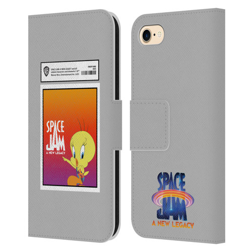 Space Jam: A New Legacy Graphics Tweety Bird Card Leather Book Wallet Case Cover For Apple iPhone 7 / 8 / SE 2020 & 2022