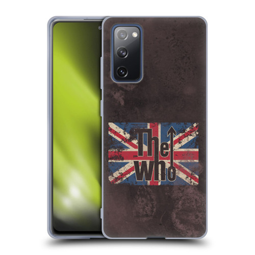 The Who Band Art Union Jack Distressed Look Soft Gel Case for Samsung Galaxy S20 FE / 5G
