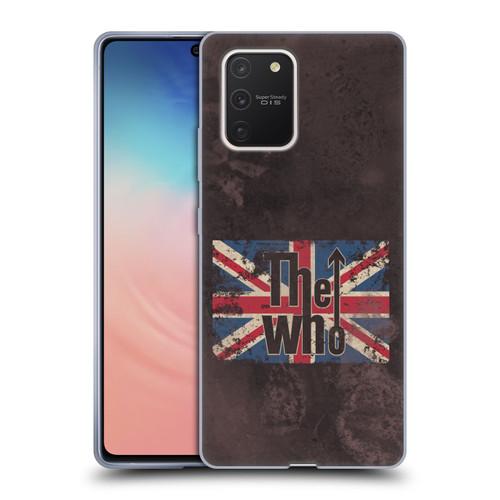 The Who Band Art Union Jack Distressed Look Soft Gel Case for Samsung Galaxy S10 Lite