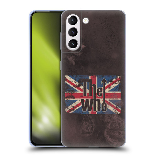 The Who Band Art Union Jack Distressed Look Soft Gel Case for Samsung Galaxy S21+ 5G