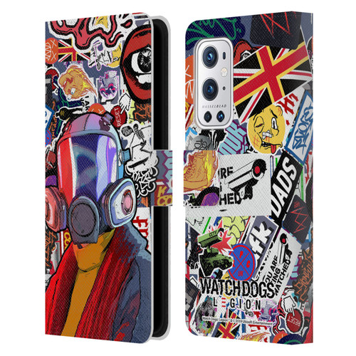 Watch Dogs Legion Street Art Granny Stickerbomb Leather Book Wallet Case Cover For OnePlus 9 Pro