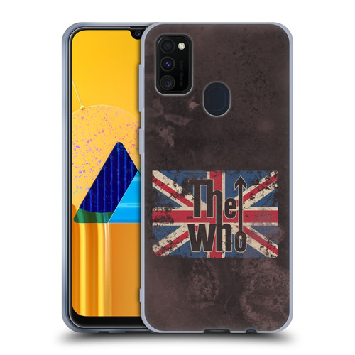 The Who Band Art Union Jack Distressed Look Soft Gel Case for Samsung Galaxy M30s (2019)/M21 (2020)