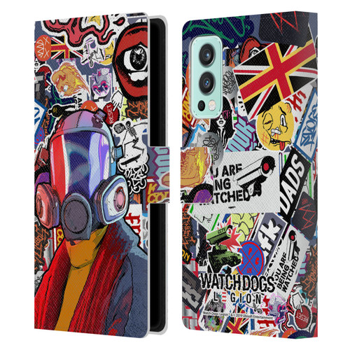 Watch Dogs Legion Street Art Granny Stickerbomb Leather Book Wallet Case Cover For OnePlus Nord 2 5G