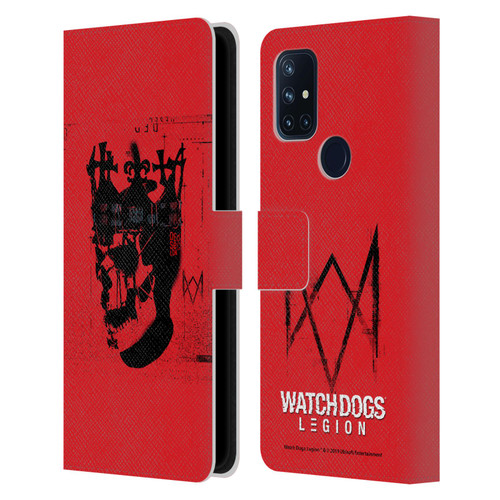 Watch Dogs Legion Street Art Ded Sec Skull Leather Book Wallet Case Cover For OnePlus Nord N10 5G