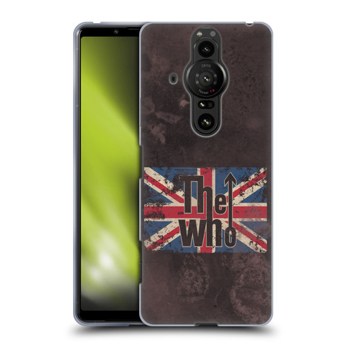 The Who Band Art Union Jack Distressed Look Soft Gel Case for Sony Xperia Pro-I