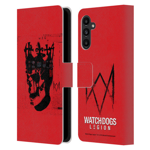 Watch Dogs Legion Street Art Ded Sec Skull Leather Book Wallet Case Cover For Samsung Galaxy A13 5G (2021)