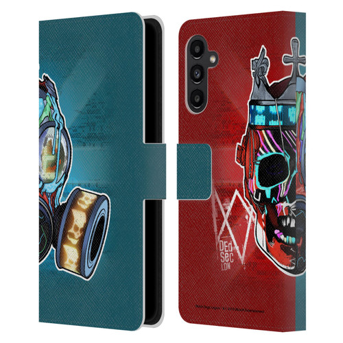 Watch Dogs Legion Street Art Flag Leather Book Wallet Case Cover For Samsung Galaxy A13 5G (2021)