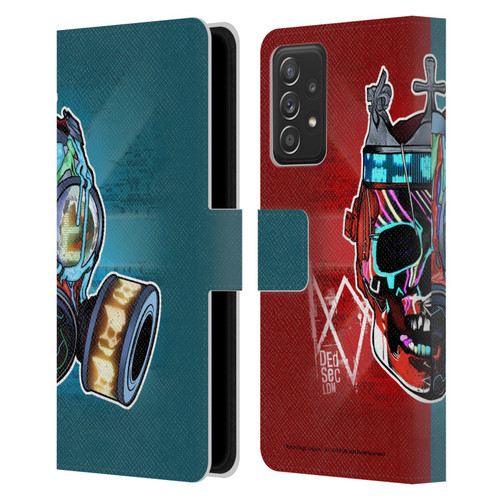 Watch Dogs Legion Street Art Flag Leather Book Wallet Case Cover For Samsung Galaxy A53 5G (2022)