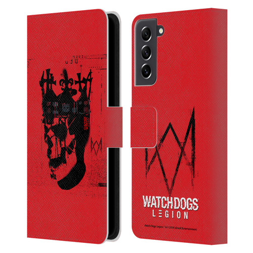 Watch Dogs Legion Street Art Ded Sec Skull Leather Book Wallet Case Cover For Samsung Galaxy S21 FE 5G