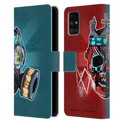 Watch Dogs Legion Street Art Flag Leather Book Wallet Case Cover For Samsung Galaxy M31s (2020)