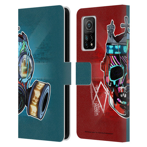 Watch Dogs Legion Street Art Flag Leather Book Wallet Case Cover For Xiaomi Mi 10T 5G