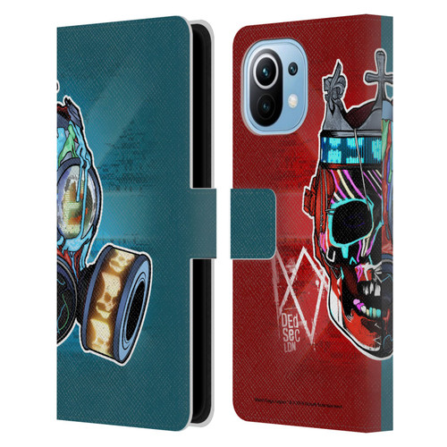 Watch Dogs Legion Street Art Flag Leather Book Wallet Case Cover For Xiaomi Mi 11