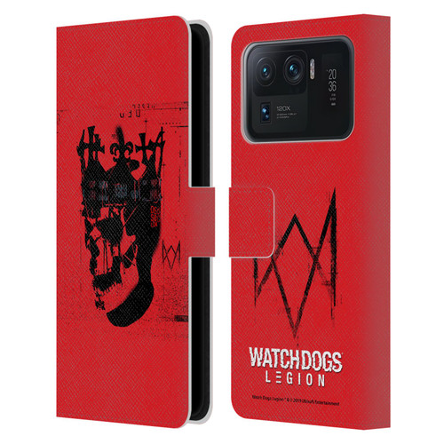 Watch Dogs Legion Street Art Ded Sec Skull Leather Book Wallet Case Cover For Xiaomi Mi 11 Ultra