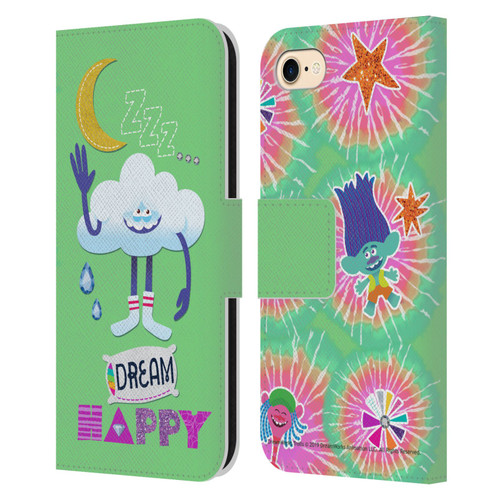 Trolls Graphics Dream Happy Cloud Leather Book Wallet Case Cover For Apple iPhone 7 / 8 / SE 2020 & 2022
