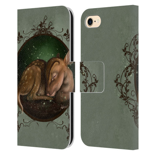Ash Evans Animals Foundling Fawn Leather Book Wallet Case Cover For Apple iPhone 7 / 8 / SE 2020 & 2022